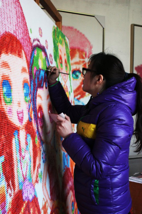 Poon Shu in her Studio