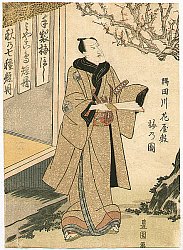Plum and Ichikawa Danjuro - Kabuki