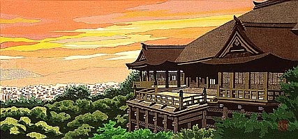Kiyomizu Temple in Evening Glow