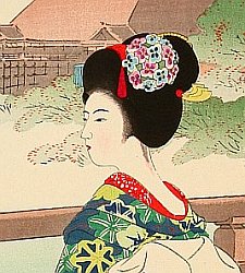 Maiko in Front of Kiyomizu Temple
