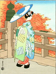 Autumn Maple Leaves of Kiyomizu Temple