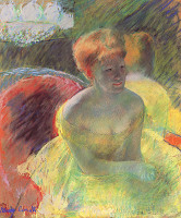 Lydia Leaning on Her Arms - By Mary Cassatt