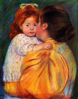 Maternal Kiss - By Mary Cassatt