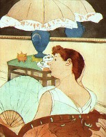 The Lamp - By Mary Cassatt