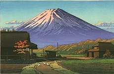 Mount Fuji - seen by Hasui
