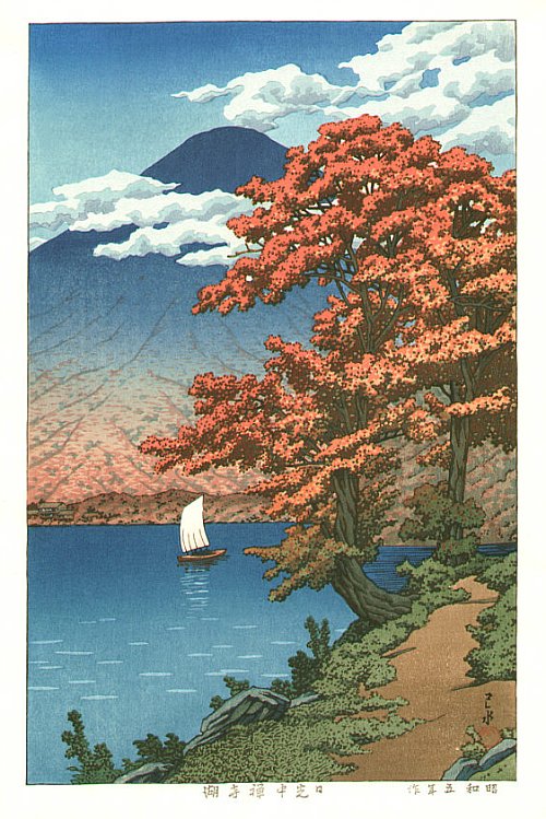By Hasui Kawase - Chuzenji Lake, Nikko, 1930