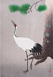 By Ohno Bakufu - Crane and Pine