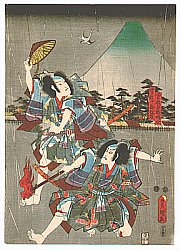 Soga Brothers and Mt. Fuji