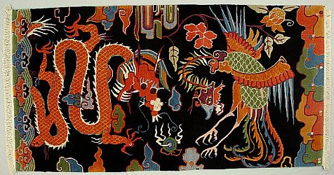 Tibetan Rugs with Dragon Design
