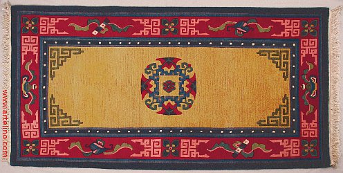 Single Medallion Tibetan Rug