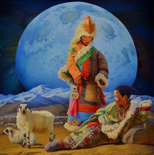 Painting by Zhang Yuping