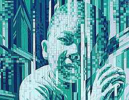 Detail from Life - Gone with the Wind - copyright Luo Guirong, born 1962