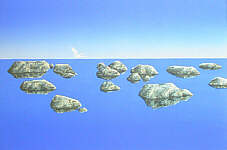Lake of Dream - Woodcut, 1994, copyright Chen Long