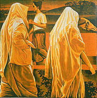 Chinese Reduction Woodblock Print