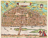 Orleans in France by Georg Braun