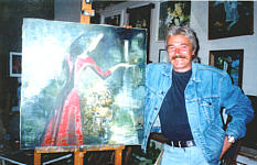 Victor Sapatow in his Studio