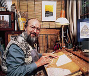 David Stones in his studio - 