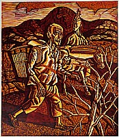 The Setting Sun Shining on the Returning Men, 2004