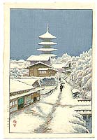 Pagoda in the Snow - 