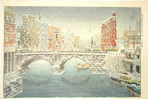 Nihonbashi im Schnee, 1928