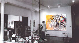 The artist in his New York studio - copyright Haessle