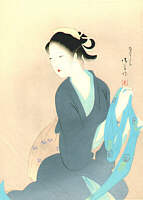 Print by Kiyokata Kaburagi - 