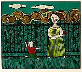 Mother, Son and Sunflowers, 2002