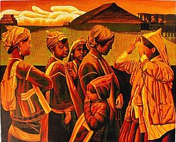 Dialog in the Dusk - copyright Zhang Xiaochun