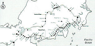 The old Tokaido along the coastal side