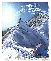 Climbing up along a Snow Ridge, 2003 - copyright Osamu Sugiyama