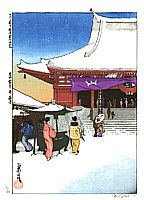 Asakusa in the Snow, 1998 - copyright Paul Binnie