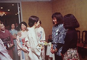Mr. Ryusei Okamoto and his wife Sumi - in 1980 with her Majesty the Empress Michiko