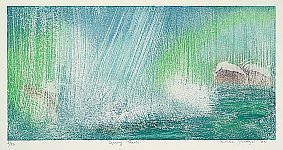 Spring Falls, 2005, aquatint - copyright Sarah Brayer