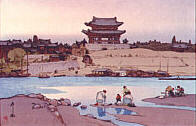 Daido Gate in Pyeonyang in Korea , 1937