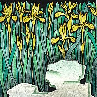 Orchid 1, color woodcut, 1999
