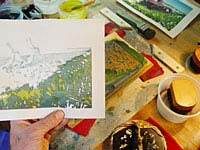 Trial impression for the Bulldozer print.