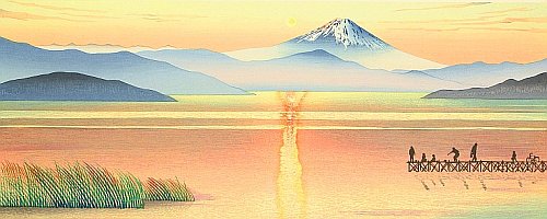 Mt. Fuji in Evening Glow