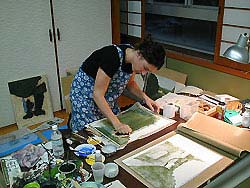 Woodblock Print Pressing I