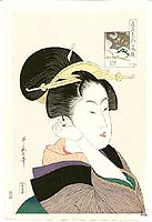 Bijin<br>by Utamaro Kitagawa 1750-1806