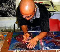 In studio  - copyright Yang Yongsheng