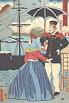 Ukiyo-e Showing Foreigners