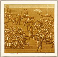 A Running Crowd No. 1, 1993 - copyright Zhang Minjie