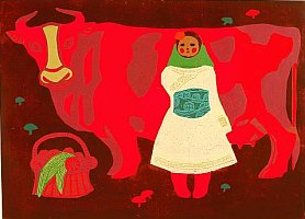 Girl and Red Cow, 2007