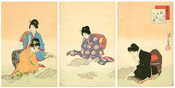 Shuntei Miyagawa 1873-1914 - Playing Cards (Tosei Furyu Tsu)