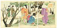 Shuntei Miyagawa 1873-1914 - Picking Flowers (Tosei Furyu Tsu) - artelino Art Auctions. Shuntei Miyagawa 1873-1914 - Picking Flowers (Tosei Furyu Tsu)