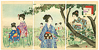 Shuntei Miyagawa 1873-1914 - Iris Garden (Tosei Furyu Tsu) - artelino Art Auctions. Shuntei Miyagawa 1873-1914 - Iris Garden (Tosei Furyu Tsu)