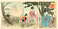 Shuntei Miyagawa 1873-1914 - Autumn Garden - Tosei Furyu Tsu - artelino Art Auctions. Shuntei Miyagawa 1873-1914 - Autumn Garden - Tosei Furyu Tsu
