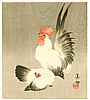 Biho active ca. 1900 - Rooster and Hen - artelino Art Auctions. Biho active ca. 1900 - Rooster and Hen