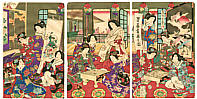Chikashige Morikawa active ca. 1869-82 - Shogi and Go Players - artelino Art Auctions. Chikashige Morikawa active ca. 1869-82 - Shogi and Go Players