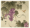 Chikuseki active ca. 1900 - Grape and Wasp - artelino Art Auctions. Chikuseki active ca. 1900 - Grape and Wasp
